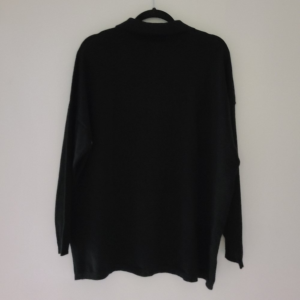 NWOT RDI oversized collared half button sweater - Picture 4 of 7